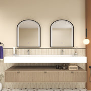 Moreno Bath MT1772D Mason 72" Fluted Floating Wall-Mounted Bathroom Vanity with Reinforced Acrylic Double Sink - view 4