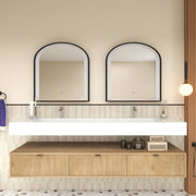 Moreno Bath MT1772D Mason 72" Fluted Floating Wall-Mounted Bathroom Vanity with Reinforced Acrylic Double Sink - view 3