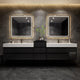 Moreno Bath MAX116 MAX 116" Floating Bathroom Vanity with FLX16 Acrylic Sink & Small Side Cabinet
