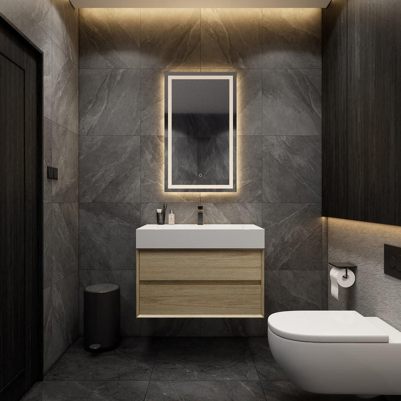 Moreno Bath MAX36 MAX 36" Floating Bathroom Vanity with FLX16 Acrylic Sink - view 4