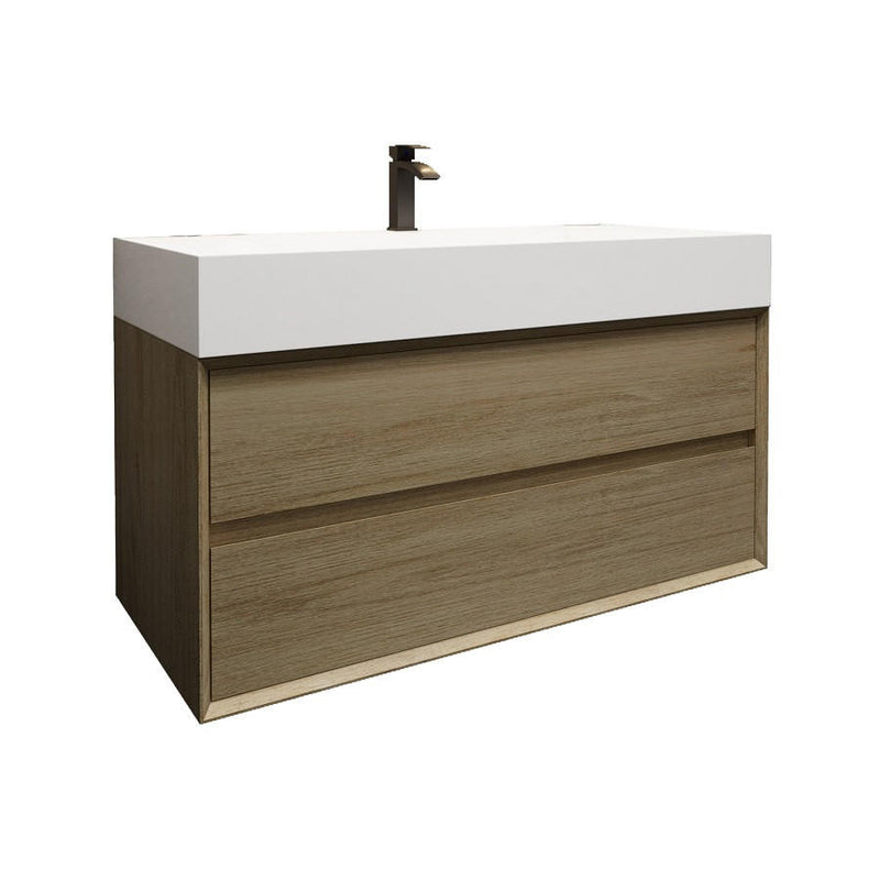 Moreno Bath MAX42 MAX 42" Floating Bathroom Vanity with FLX16 Acrylic Sink - view 9