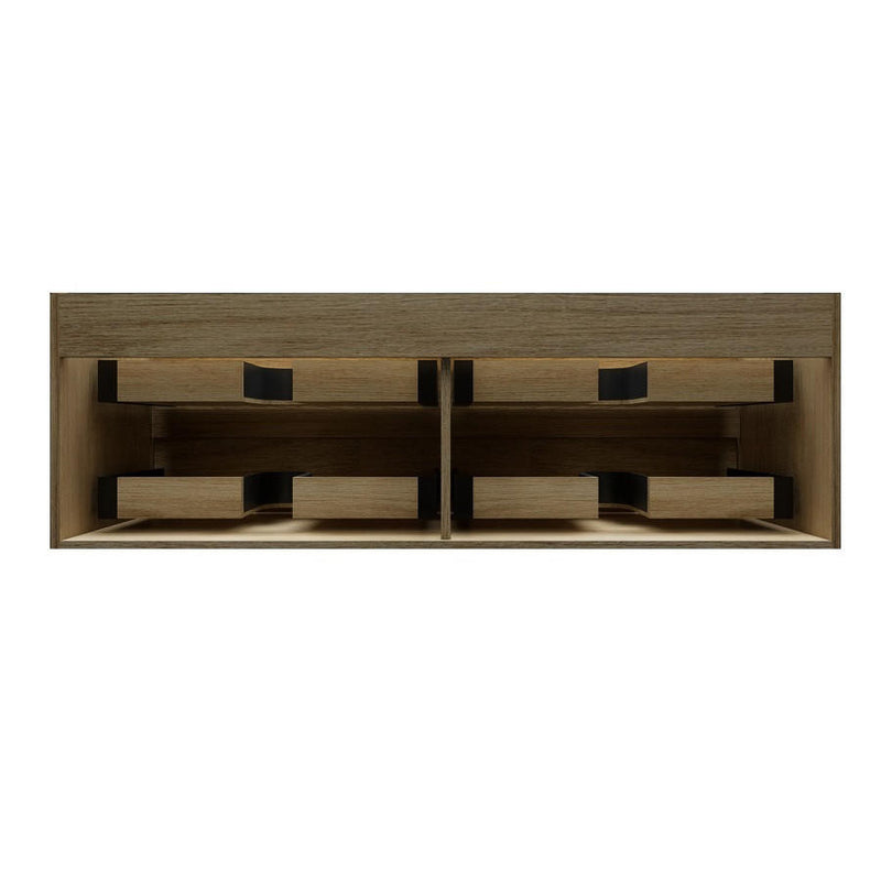 Moreno Bath MAX60B MAX 60" Floating Bathroom Vanity with FLX16 Acrylic Sink/Double Faucet Holes - view 9