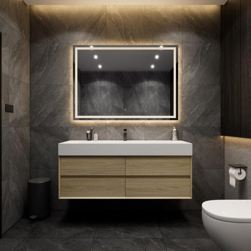 Moreno Bath MAX60 MAX 60" Floating Bathroom Vanity with FLX16 Acrylic Single Sink Top - view 2