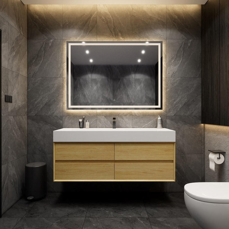 Moreno Bath MAX60 MAX 60" Floating Bathroom Vanity with FLX16 Acrylic Single Sink Top - view 3