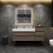 Moreno Bath MAX68 MAX 68" Floating Bathroom Vanity with FLX16 Acrylic Single Sink Top & Small Side Cabinet - view 4