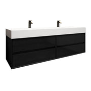 Moreno Bath MAX72 MAX 72" Floating Bathroom Vanity with FLX16 Acrylic Sink/Double Faucet Holes - view 10