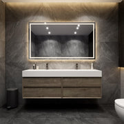 Moreno Bath MAX72 MAX 72" Floating Bathroom Vanity with FLX16 Acrylic Sink/Double Faucet Holes - view 4