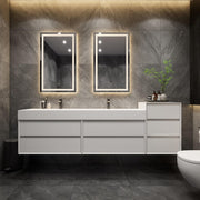 Moreno Bath MAX92 MAX 92" Floating Bathroom Vanity with FLX16 Acrylic Sink W/Small Side Cabinet - view 2