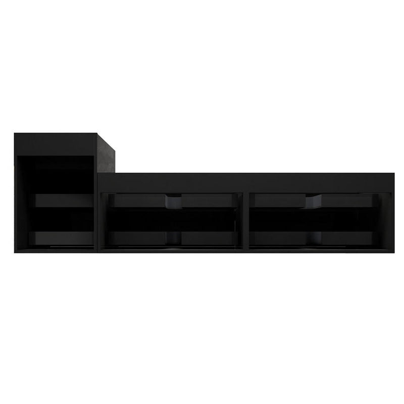 Moreno Bath MAX92 MAX 92" Floating Bathroom Vanity with FLX16 Acrylic Sink W/Small Side Cabinet - view 8