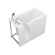 Meditub 2653LWA Collection 26 x 53 Left Side Drain Air Jetted Bathtub in White with Aroma and Chroma Therapy - view 3