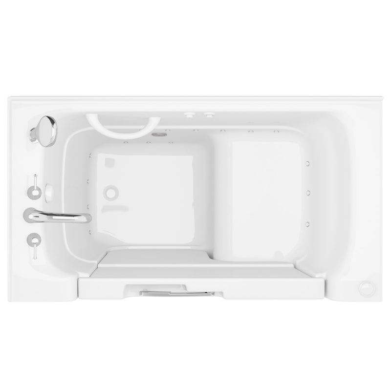 Meditub 2953WCALWA Collection 29 x 52 Left Side Drain Air Jetted Bathtub in White with Aroma and Chroma Therapy - view 4