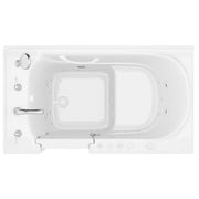 Meditub 3053LWD Collection 30 x 52 Left Side Drain Combination Jetted Bathtub in White with Powered Fast Drain - view 4