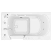 Meditub 3053LWH Collection 30 x 52 Whirlpool Jetted Bathtub with Left Drain in White with Powered Fast Drain - view 4