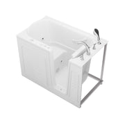 Meditub 3053RWH Collection 30 x 52 Whirlpool Jetted Bathtub with Right Drain in White with Powered Fast Drain - view 3