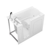 Meditub 3054LWH Collection 30 x 54 Left Drain Quick Fill Walk-In Whirlpool Tub with Powered Fast Drain in White - view 3