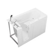 Meditub 3060WILWH Collection 30 x 59 Whirlpool Jetted Bathtub with Left Drain in White with Powered Fast Drain - view 3