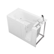 Meditub 3060WIRWH Collection 30 x 59 Whirlpool Jetted Bathtub with Right Drain in White with Powered Fast Drain - view 3