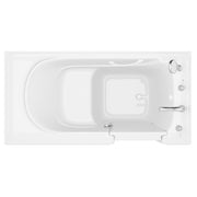 Meditub 3060WIRWS Collection 30 x 59 Right Side Drain Soaker Jetted Bathtub in White with Fast Filling Faucet Set - view 4