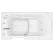 Meditub 3260LWD Collection 32 x 60 Left Side Drain Combination Jetted Bathtub in White with Powered Fast Drain - view 4