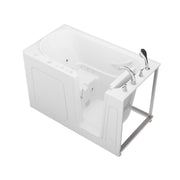 Meditub 3260RWD Collection 32 x 60 Right Side Drain Combination Jetted Bathtub in White with Powered Fast Drain - view 3