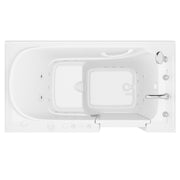 Meditub 3260RWD Collection 32 x 60 Right Side Drain Combination Jetted Bathtub in White with Powered Fast Drain - view 4