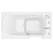 Meditub 3260RWS Collection 32 x 60 Right Side Drain Soaker Jetted Bathtub in White with Fast Filling Faucet Set - view 4