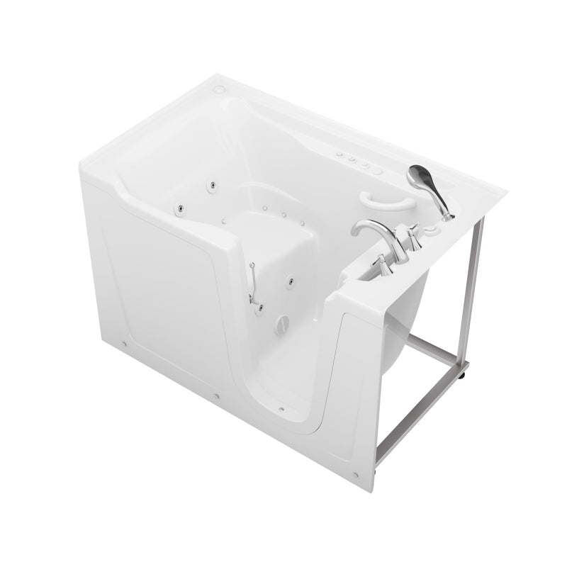 Meditub 3660RWD Collection 36 x 60 Right Drain Quick Fill Walk-In Whirlpool and Air Tub with Powered Fast Drain in White - view 3