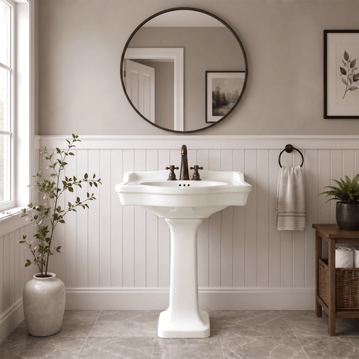 Mei Vitreous China Pedestal Sink