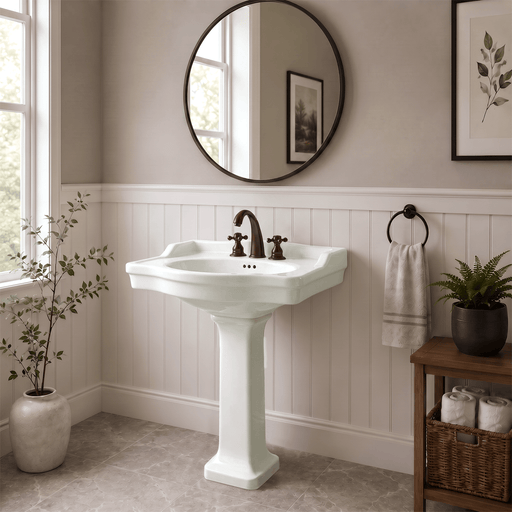 Mei Vitreous China Pedestal Sink