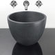 Melfort Round Cast Concrete Vessel Sink - Speckled Dark Grey Sandstone