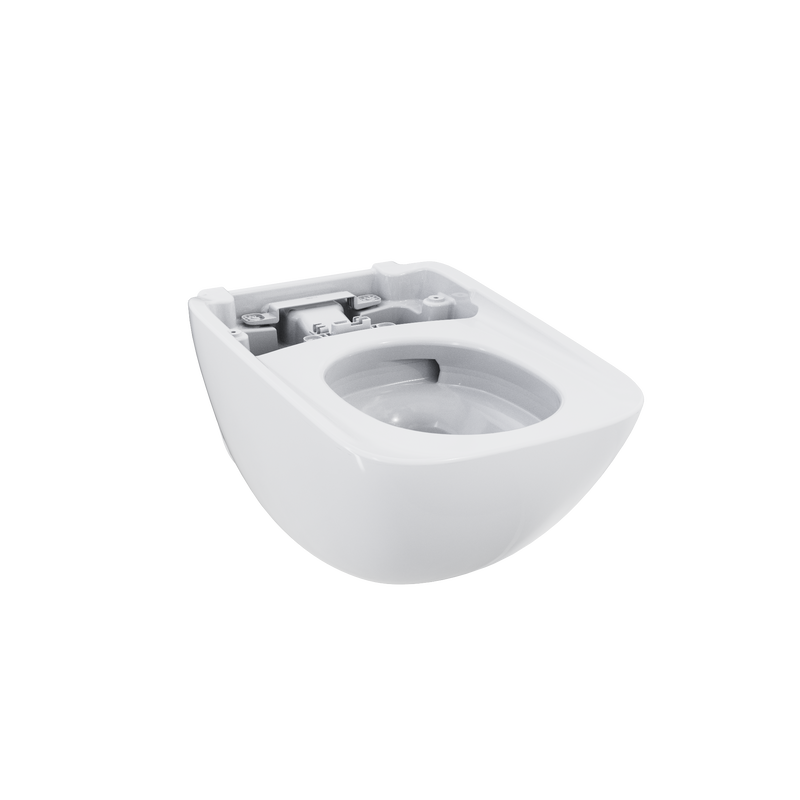 TOTO CT9538CEFG#01 NEOREST WX1 Dual Flush 1.2 or 0.8 GPF Wall-Hung Toilet Bowl Unit, Cotton White