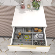 Moreno Bath MILANA-LINEN Milana 20" Floating Linen Cabinet with Drawers in Gloss White - view 2
