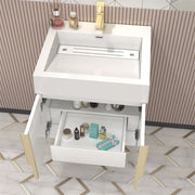 Moreno Bath MILANA24 Milana 24" Floating Bathroom Vanity with Reinforced Acrylic Sink in Gloss White - view 6