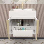 Moreno Bath MILANA24 Milana 24" Floating Bathroom Vanity with Reinforced Acrylic Sink in Gloss White - view 5