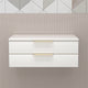 Moreno Bath MILANA-SHELF Milana 26" Floating Bathroom Shelf with Drawers in Gloss White