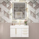 Moreno Bath MILANA30 Milana 30" Floating Bathroom Vanity with Reinforced Acrylic Sink in Gloss White
