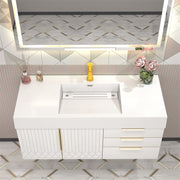 Moreno Bath MILANA48 Milana 48" Floating Bathroom Vanity with Reinforced Acrylic Sink in Gloss White - view 2