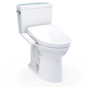 TOTO MW7763346CSG#01 Drake WASHLET+ Two-Piece Elongated 1.6 GPF TORNADO FLUSH Toilet with S2 Bidet Seat, Cotton White