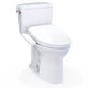 TOTO MW7763346CSG#01 Drake WASHLET+ Two-Piece Elongated 1.6 GPF TORNADO FLUSH Toilet with S2 Bidet Seat, Cotton White