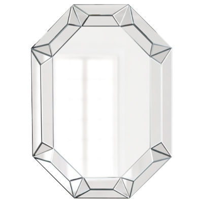 Afina ML-2842-O Modern Luxe 28" W x 42" H Octagon Openwork Decorative Wall Mirror