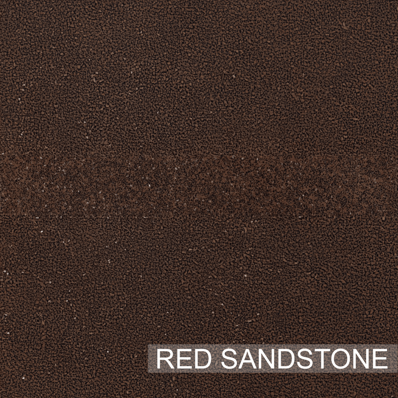 Morden Rectangular Cast Concrete Vessel Sink - Red Sandstone