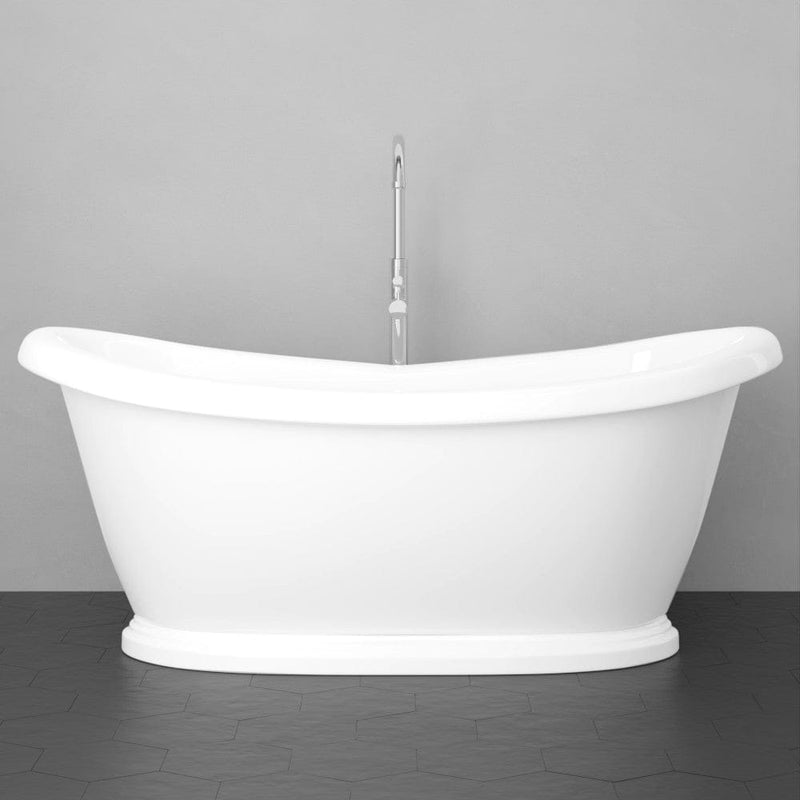 Magnus 138941 Morehead Acrylic Double-Slipper Pedestal Tub With Insulation