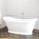 Magnus 138941 Morehead Acrylic Double-Slipper Pedestal Tub With Insulation