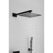 Moreno Bath SHWRSET-BLK-2V Moreno 10" Shower Head In Matte Black and Hand Held Two Valve Set - view 4