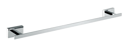 Moreno Bath 24" Chrome Towel Bar with Rectangular Wall Mount