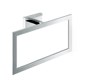 Moreno Bath TRING9-BLK-RECT Moreno Bath 9" BLACK Square Towel Ring with Rectangular Wall Mount - view 2