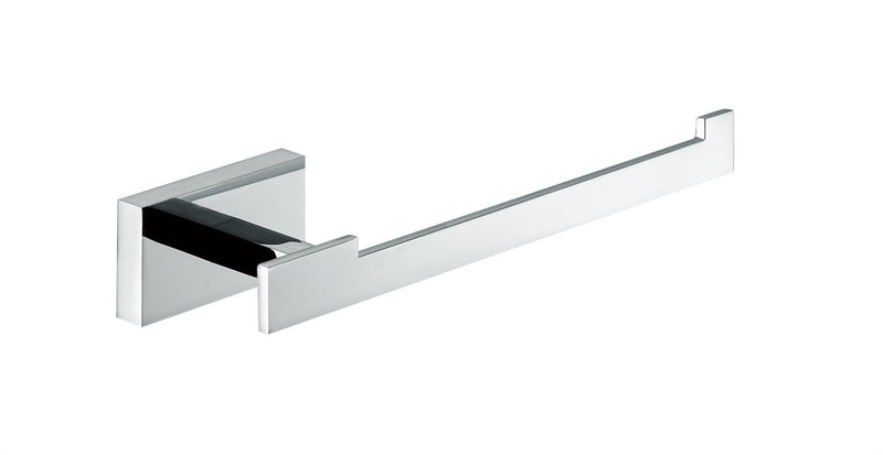 Moreno Bath Chrome Toilet Paper Holder with Rectangular Wall Mount