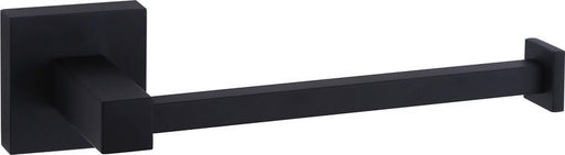 Moreno Bath Matte Black Toilet Paper Holder with Square Wall Mount