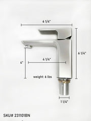 Moreno Bath 231101 Moreno Bath Standard Single Lever Faucet in Chrome | 231101 - view 4