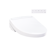 TOTO SW3446#01 WASHLET S5 Electronic Bidet Toilet Seat with Instantaneous Water Heating, PREMIST and EWATER+ Wand Cleaning, Elongated, Cotton White